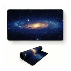 Mouse Pad Gamer Premium Galáxia Personalizado Base Emborrachada