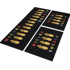 Jogo Tapete de Cozinha Mi Casa Su Casa 3 Peças Antiderrapante Jogo Tapete de Cozinha Mi Casa Su Casa 3 Peças Antiderrapante