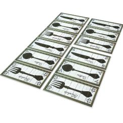 Jogo Tapete de Cozinha Talheres 3 Peças Antiderrapante Jogo Tapete de Cozinha Talheres 3 Peças Antiderrapante