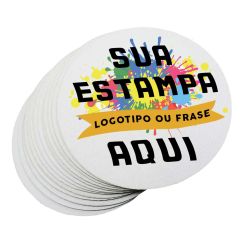 Mouse Pad Personalizado 19cm de Diâmetro Base Emborrachada