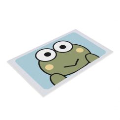 Tapete de Banheiro Veludo Frog Antiderrapante | Azul 60x45
