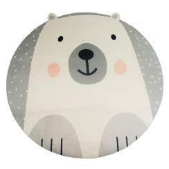 Tapete Infantil Veludo Ursinho Polar Antiderrapante Tapete Infantil Veludo Ursinho Polar Antiderrapante