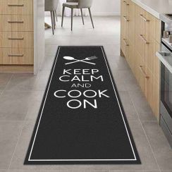 Tapete Passadeira de Cozinha Keep Calm And Cook On Antiderrapante Tapete Passadeira de Cozinha Keep Calm And Cook On Antiderrapante