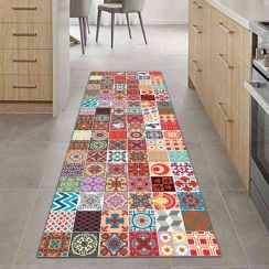 Tapete Passadeira de Cozinha Mosaique Antiderrapante