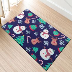 Tapete Capacho Natalino Snowman Antiderrapante Tapete Capacho Natalino Snowman Antiderrapante