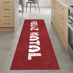 Tapete Passadeira Natalino Glitter Antiderrapante