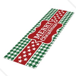 Tapete Passadeira Natalino Estampado Antiderrapante