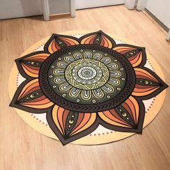 Tapete Mandala Flor da Vida Antiderrapante
