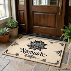 Tapete Capacho Divertido Antiderrapante Namaste Tapete Capacho Divertido Antiderrapante Namaste